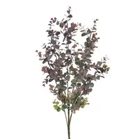 Artificial Eucalyptus Bush<br>Burgundy/Green 60cm Artificial Eucalyptus Bush<br>Burgundy/Green 60cm