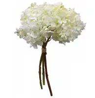 Artificial Hydrangea Bundle x3<br>White