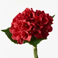 Artificial Hydrangea Bouquet<br>Red Artificial Hydrangea Bouquet<br>Red