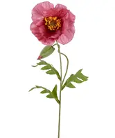 Artificial Poppy Stem<br>Mauve