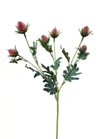 Artificial Wild Teasel Thistle Flower<br>Red Artificial Wild Teasel Thistle Flower<br>Red