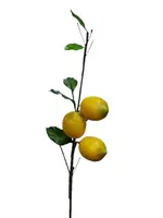 Artificial Lemon Branch<br>Yellow