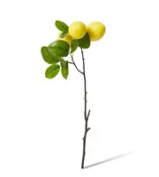 Artificial Lemon Spray Branch<br>Yellow