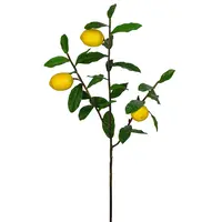 Artificial Lemon Branch Spray<br>Yellow