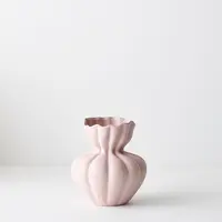 Ceramic 'Basma' Vase<br>Pink 19cm