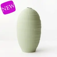 Ceramic 'Nysa' Vase<br>Green Tea 30cm