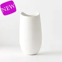 Ceramic 'Fasoni' Vase<br>White 36cm