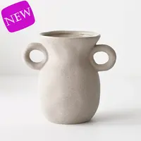 Ceramic 'Pilu' Vase<br>Grey 15cm