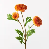 Artificial Marigold Spray<br>Burnt Orange