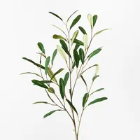 Artificial Olive Leaf Spray<br>Green