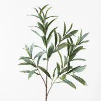 Artificial Olive Leaf Spray<br>Grey/Green