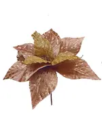 Artificial Poinsettia<br>Rose Gold