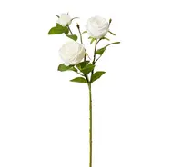 Artificial Austin Rose Spray<br>White