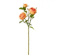 Artificial Austin Rose Spray<br>Orange