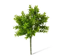 Artificial Tea Leaf Bush<br>Green 29cm