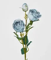 Artificial Rose Spray<br>Light Blue