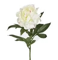 Artificial Peony Stem<br>White/Pink