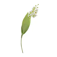 Artificial Lily of the Valley Spray<br>White