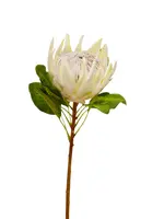 Artificial King Protea<br>White Artificial King Protea<br>White