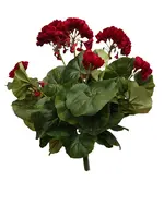 Artificial Geranium Bush<br>Red Artificial Geranium Bush<br>Red