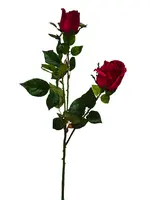 Artificial Rose Spray<br>Burgundy Artificial Rose Spray<br>Burgundy