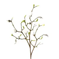 Artificial Magnolia Bud Spray<br>White Artificial Magnolia Bud Spray<br>White