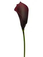 Artificial Calla Lily Stem<br>Burgundy Artificial Calla Lily Stem<br>Burgundy
