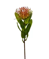 Artificial Pincushion Protea<br>Red Artificial Pincushion Protea<br>Red