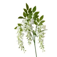 Artificial Wisteria Spray<br>White Artificial Wisteria Spray<br>White