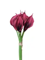 Artificial Calla Lily Bundle<br>Dark Red Artificial Calla Lily Bundle<br>Dark Red