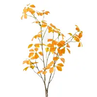 Artificial Enkianthus Leaf Spray<br>Yellow Artificial Enkianthus Leaf Spray<br>Yellow