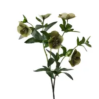 Artificial Hellebore Spray<br>Green Artificial Hellebore Spray<br>Green