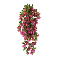 Artificial Hanging Bougainvillea Bush<br>Hot Pink Artificial Hanging Bougainvillea Bush<br>Hot Pink